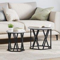 Berkfield Home Nesting Side Tables 2 pcs Grey Sonoma Engineered Wood