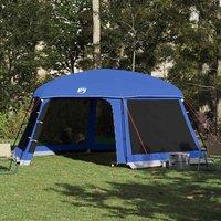 Berkfield Home Pool Tent with Removable Fly & Mesh Walls Azure Blue 618x532 cm