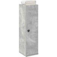Berkfield Home Bathroom Cabinet with Roll Holder Concrete Grey 20.5x22x72 cm