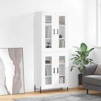 Berkfield Home Highboard White 69.5x34x180 cm Engineered Wood