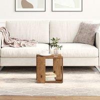 Berkfield Home Coffee Table Old Wood Solid Reclaimed Wood 32 x 32 x 30 cm in Brown