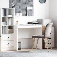 Berkfield Home Computer Desk White Engineered wood 90 x 50 x 76 cm Tough