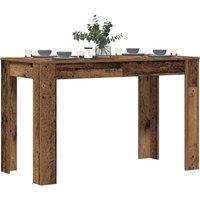 Berkfield Home Dining Table Old Wood 120x60x76 cm Engineered Wood in Brown | Size: 120 x 60 x 76 cm