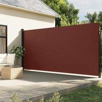 Berkfield Home Retractable Side Awning Brown 200x600 cm