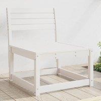 Berkfield Home Garden Sofa White Solid Wood Pine
