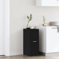 Berkfield Home Apothecary Cabinet Black Oak 30x41x77, 5 cm Engineered Wood