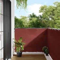 Berkfield Home Balcony Screen Terracotta 120x700 cm 100% Polyester Oxford
