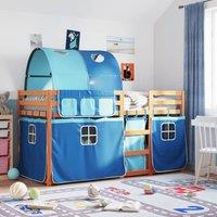 Berkfield Home Bunk Bed without Mattress Blue 80x200 cm Solid Wood Pine
