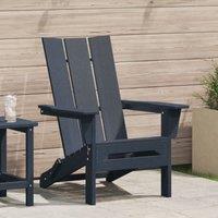 Berkfield Home Folding Adirondack Chair Navy Blue 74.5x80.5x90 cm HDPE