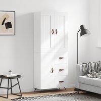 Berkfield Home Highboard White 69.5x34x180 cm Engineered Wood
