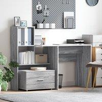 Berkfield Home Drawer Cabinet Grey Sonoma Engineered Wood Medium Drawer Cabinet