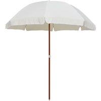 Berkfield Home Parasol with Steel Pole 240 cm Sand in Beige