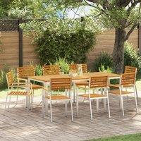 Berkfield Home Stacking Garden Chairs 8 pcs 54.5x56x89 cm Solid Wood Acacia in Brown