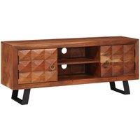 Berkfield Home Media Storage Cabinets & Racks Brown Solid acacia wood