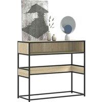 Berkfield Home Console Table Sonoma Oak 90x35x80 cm Engineered Wood in Brown | Size: 90 x 35 x 80 cm