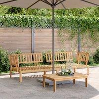 Berkfield Home Garden Pallet Corner Sofas 2 pcs Solid Wood Acacia in Brown