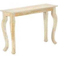 Berkfield Home Console Table 110x35x77 cm Solid Mango Wood in Brown | Size: 110 x 35 x 77 cm