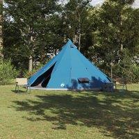Berkfield Home Family Tent Tipi Blue 12-Person Waterproof
