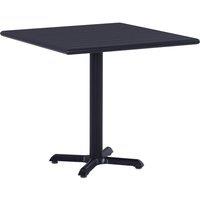 Berkfield Home Garden Table Black 80x80x75 cm | Size: 80 x 80 x 75 cm