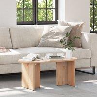 Berkfield Home Coffee Table Natural 80 x 39.5 x 35 cm Solid pine wood in Brown