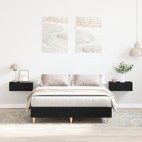 Berkfield Home Bed Frame 135x190 cm Black Oak Engineered Wood