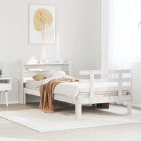 Berkfield Home Bed Frame with Headboard without Mattress White 90x200 cm