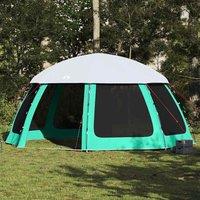 Berkfield Home Pool Tent with Removable Fly & Mesh Walls Sea Green 510x510 cm