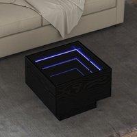 Berkfield Home Side Table Black oak 40 x 40 x 30 cm Engineered wood