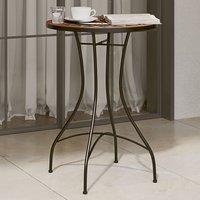Berkfield Home Mosaic Bistro Table Terracotta & White 50x70 cm Ceramic in Orange | Size: 50x70 cm