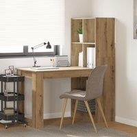 Berkfield Home with Shelf with Storage Artisan oak 122 x 67 x 145 cm in Brown