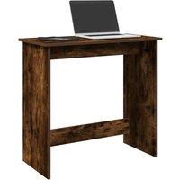 Berkfield Home Desk Smoked Oak 80x40x75 cm Engineered Wood in Brown | Size: 80 x 40 x 75 cm