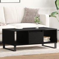 Berkfield Home Coffee Table Black Oak 90x50x36, 5 cm Engineered Wood