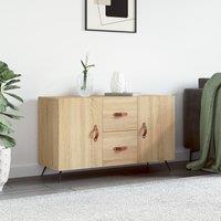 Berkfield Home Sideboard Sonoma Oak 100x36x60 cm Engineered Wood in Brown | Size: 100 x 36 x 60 cm