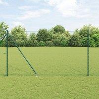 Berkfield Home Hexagon Fence Green 1.6x50 m Steel
