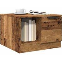 Berkfield Home Coffee Table Old Wood 50x50x36 cm Engineered Wood in Brown | Size: 50 x 50 x 36 cm