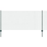Berkfield Home Welded Wire Fence with 44 U Posts Green 1x100 m Steel