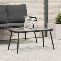 Berkfield Home Coffee Table Black 90x45x42 cm Poly Rattan | Size: 90 x 45 x 42 cm