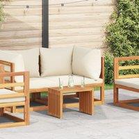 Berkfield Home Garden Side Table 50x32.5x35 cm Solid Wood Teak in Brown