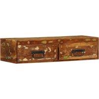 Berkfield Home Wall-mounted TV Cabinet 80x30x19 cm Solid Wood Reclaimed | Size: 80 x 30 x 19 cm