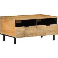 Berkfield Home Coffee Table Brown 80x54x40 cm Solid Wood Mango | Size: 80 x 54 x 40 cm