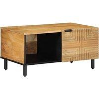 Berkfield Home Coffee Table Brown 80x50x40 cm Solid Wood Mango | Size: 80 x 50 x 40 cm