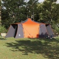 Berkfield Home Tent with Roof with Air Vent Grey & Orange Large Polyester