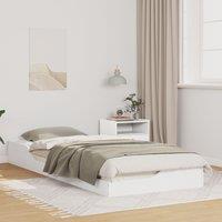 Berkfield Home Floor Bed Frame White 80 x 220 cm Wood