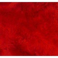 SNUGRUGS Genuine Single Pelt Sheepskin Rug in Red | Size: 60 cm x 100 cm