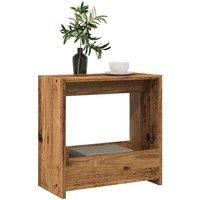 Berkfield Home Side Table Old Wood 50x26x50 cm Engineered Wood in Brown | Size: 50 x 26 x 50 cm