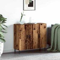 Berkfield Home Sideboard with Storage with Door Brown 90 x 34 x 80 cm Engineered wood