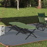 Berkfield Home Folding Sun Bed with Carry Bag Amy Yellow 600D Oxford Fabric