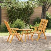 Berkfield Home 3 pcs Brown Solid acacia wood