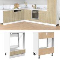 Berkfield Home Oven Cabinet Sonoma Oak 60x46x81.5 cm Engineered Wood in Brown