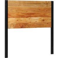 Berkfield Home Headboard 100 cm Solid Wood Acacia & Iron in Brown